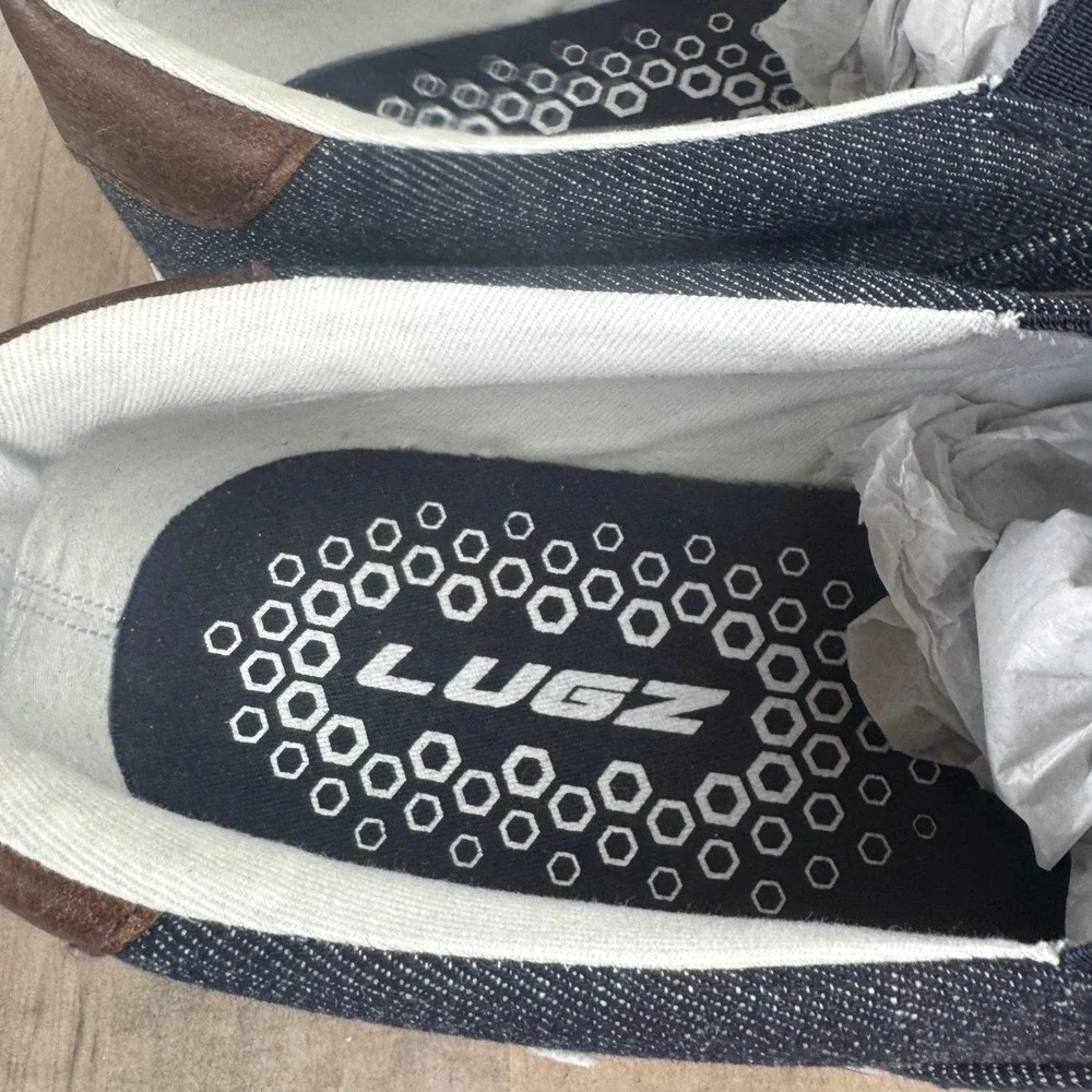 NEW Lugz Men's 10 Blue Bandit Slip On With Box